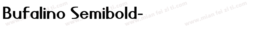 Bufalino Semibold字体转换